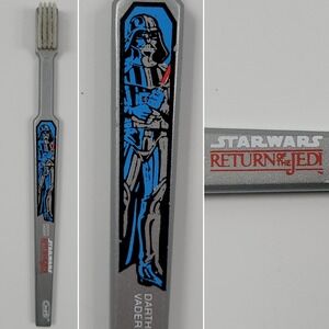 Star Wars Return Of The Jedi Darth Vader Oral-B Toothbrush ROTJ 1983‎ VTG 80s